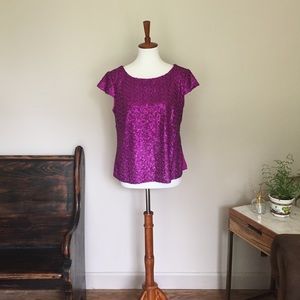 🎉 Mossimo Sequin Top With Cap Sleeves